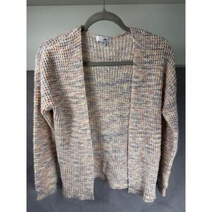 Ten Sixty Sherman Bohemian Confetti Knit Open Front Cardigan Cozy Core Size S